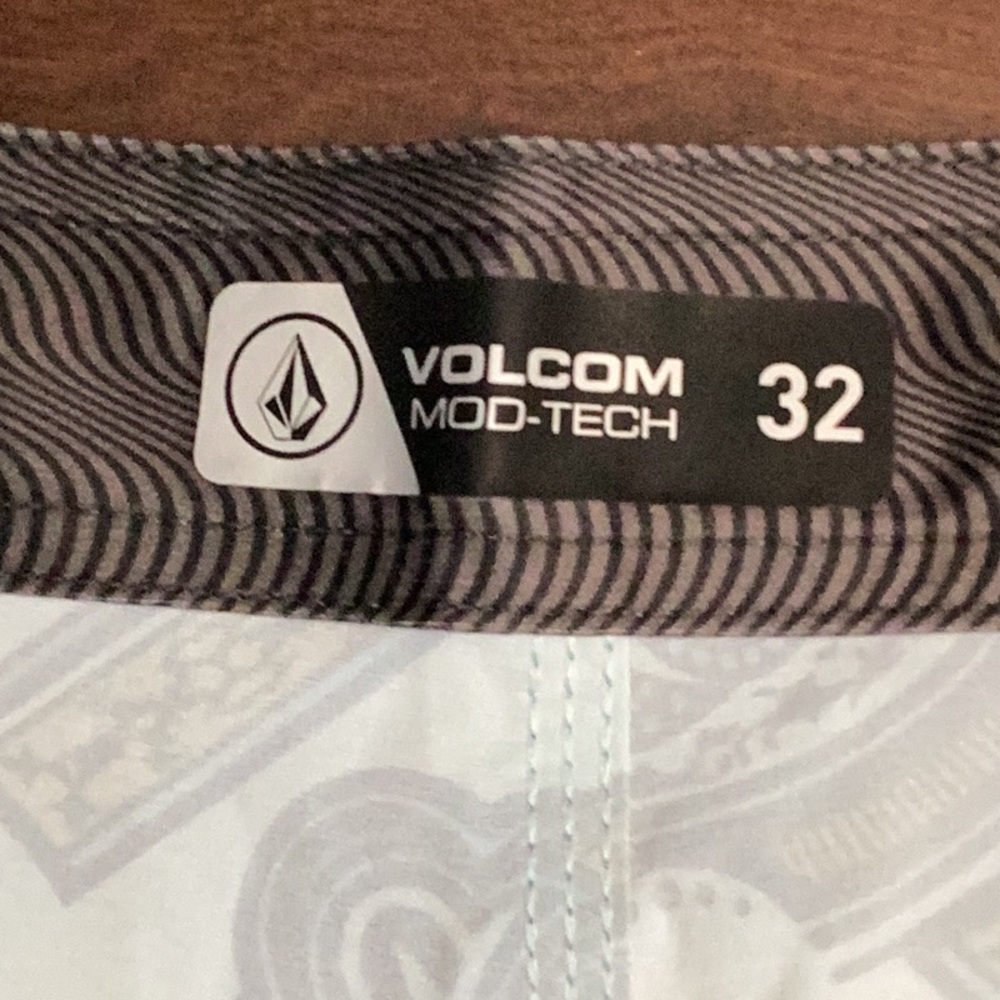 NEW Volcom Men's Mod Magic Scallop Boardshort Trunks Misty Blue - size 32 - Picture 6 of 7